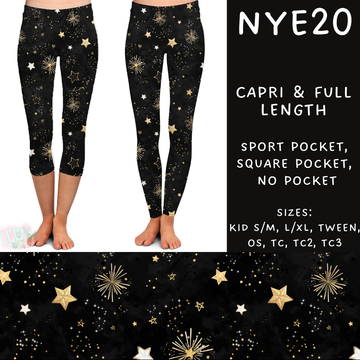 Batch #234 - New Year's Eve - Closes 11/8 - ETA mid Dec - NYE20 Full and Capri Length Leggings