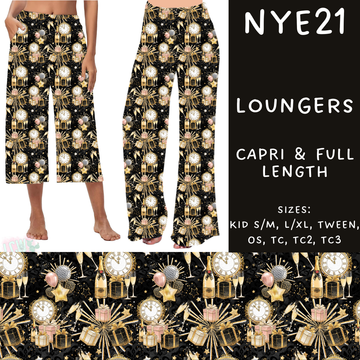 Batch #234 - New Year's Eve - Closes 11/8 - ETA mid Dec - NYE21 Capri and Full Length Loungers