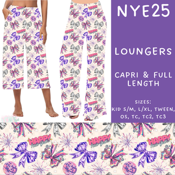 Batch #234 - New Year's Eve - Closes 11/8 - ETA mid Dec - NYE25 Capri and Full Length Loungers