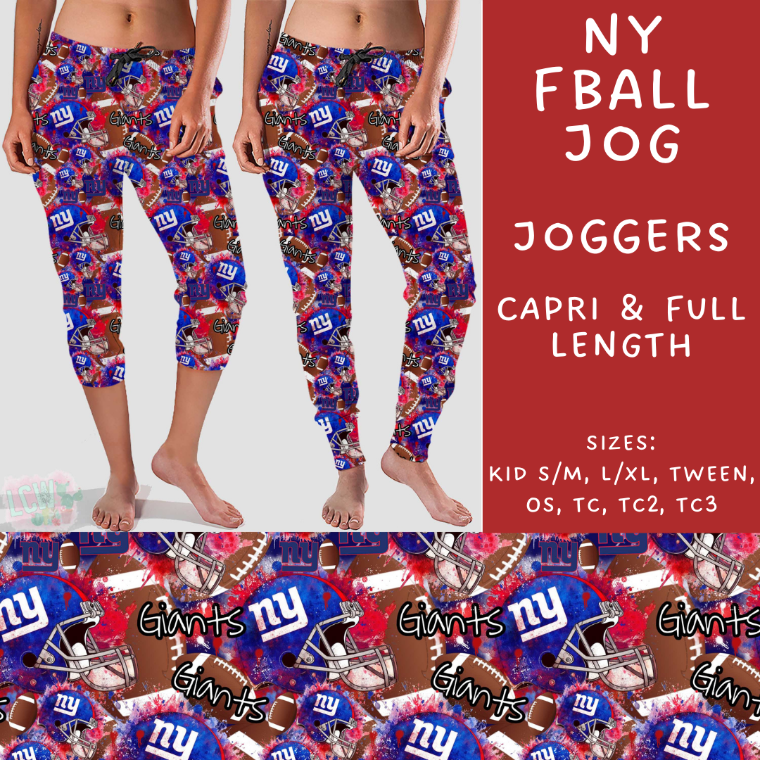 Ready To Ship - NY Fball Full Length Joggers