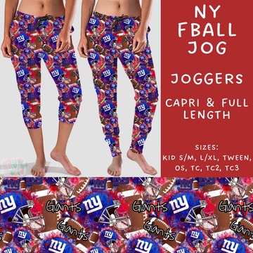 Ready To Ship - NY Fball Full Length Joggers