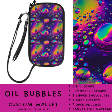 Batch #245 - The Crossbody Wallet - Closes 11/29 - ETA mid Jan - Oil Bubbles Crossbody Wallet