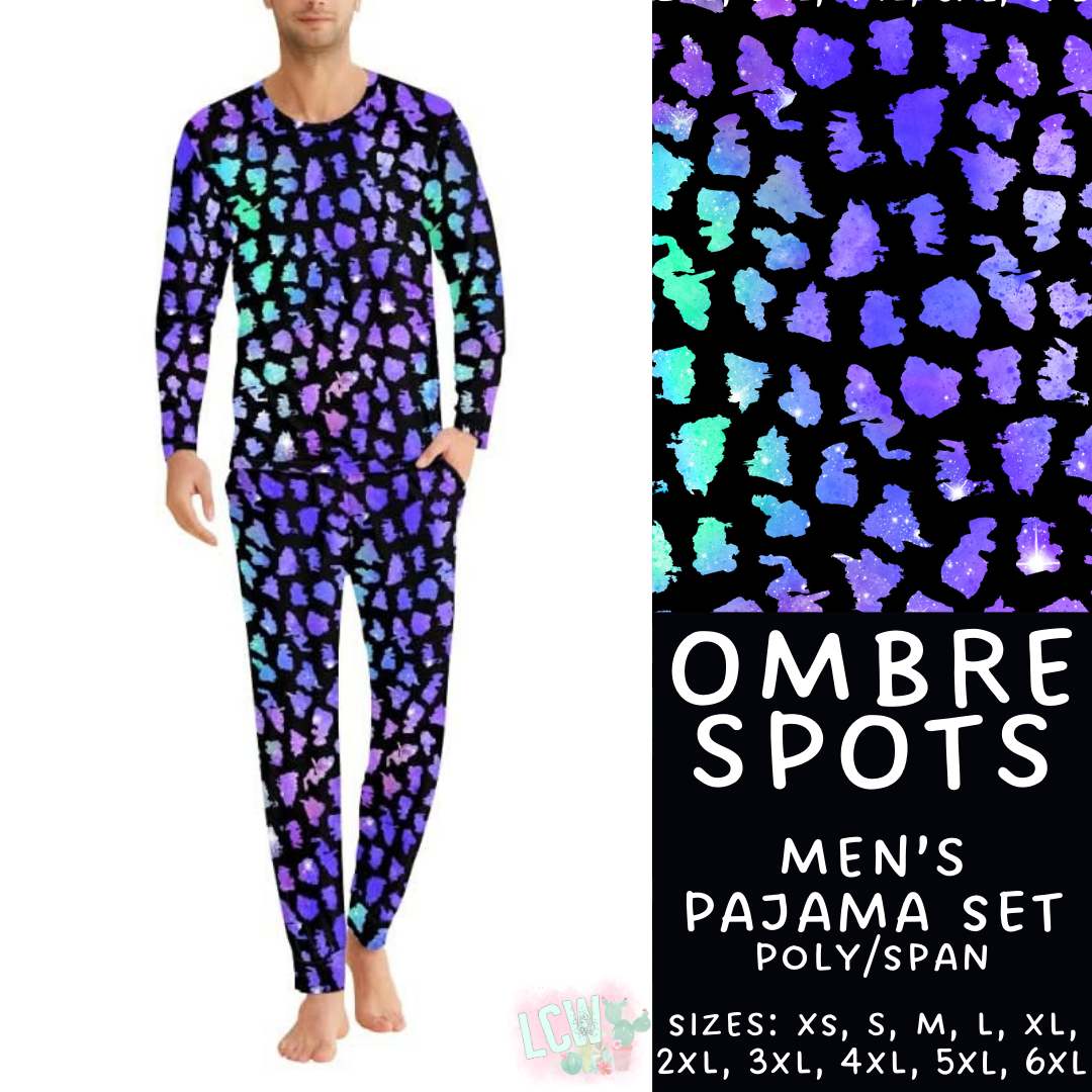 Batch #344 - Family Pajama Party - Closes 5/23 - ETA late July - Ombre Spots Men's Pajama Set