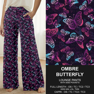 B314 - Preorder Ombre Butterfly Lounge Pants (Closes 9/27. ETA: late Nov.)