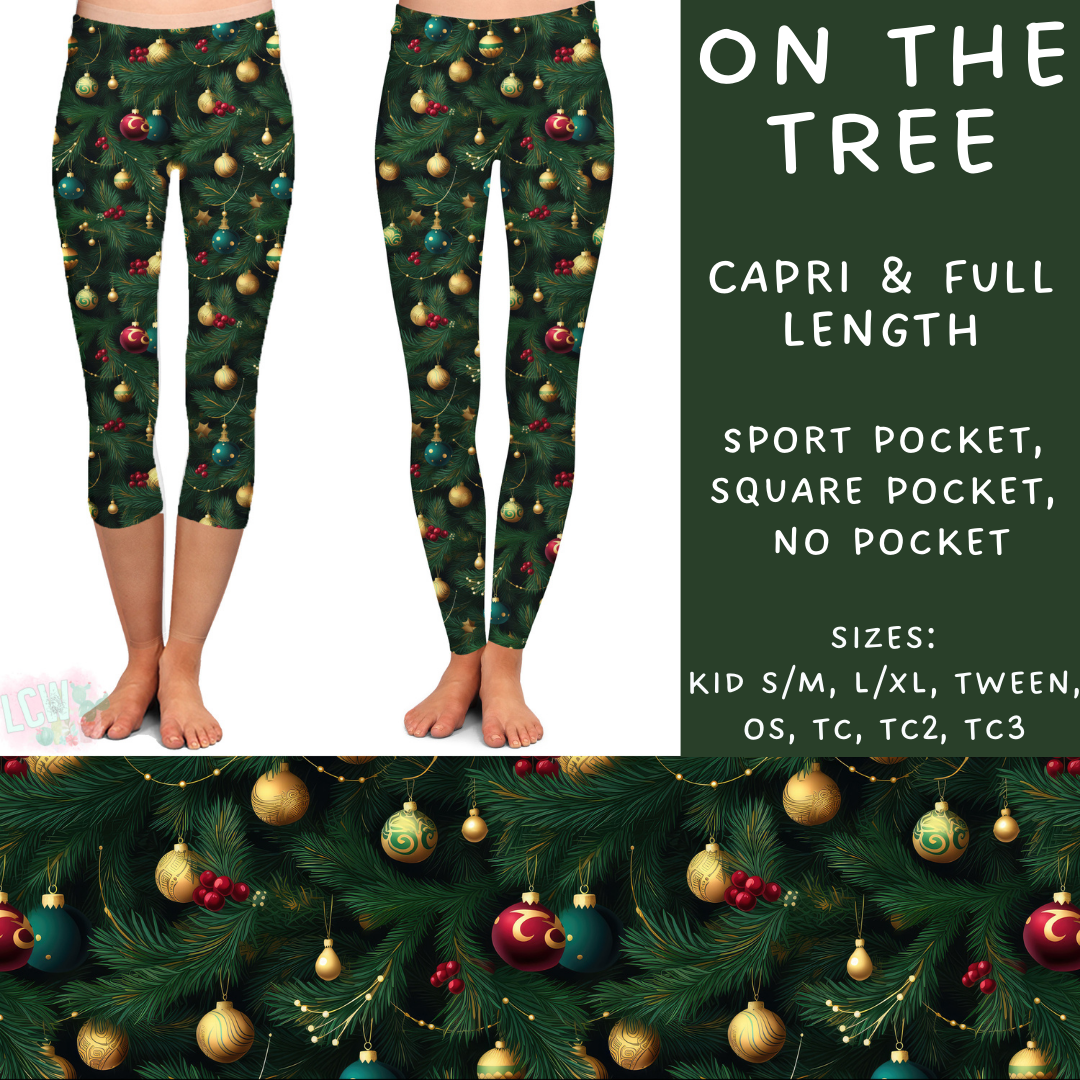 Batch #231 - Tis The Season - Closes 10/31 - ETA early/mid Dec - On the Tree Full and Capri Length Leggings