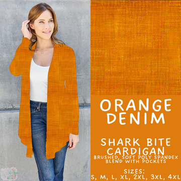Batch #481 - Colorful Denim - Closes 1/26 - ETA late March - Orange Denim Cardigan