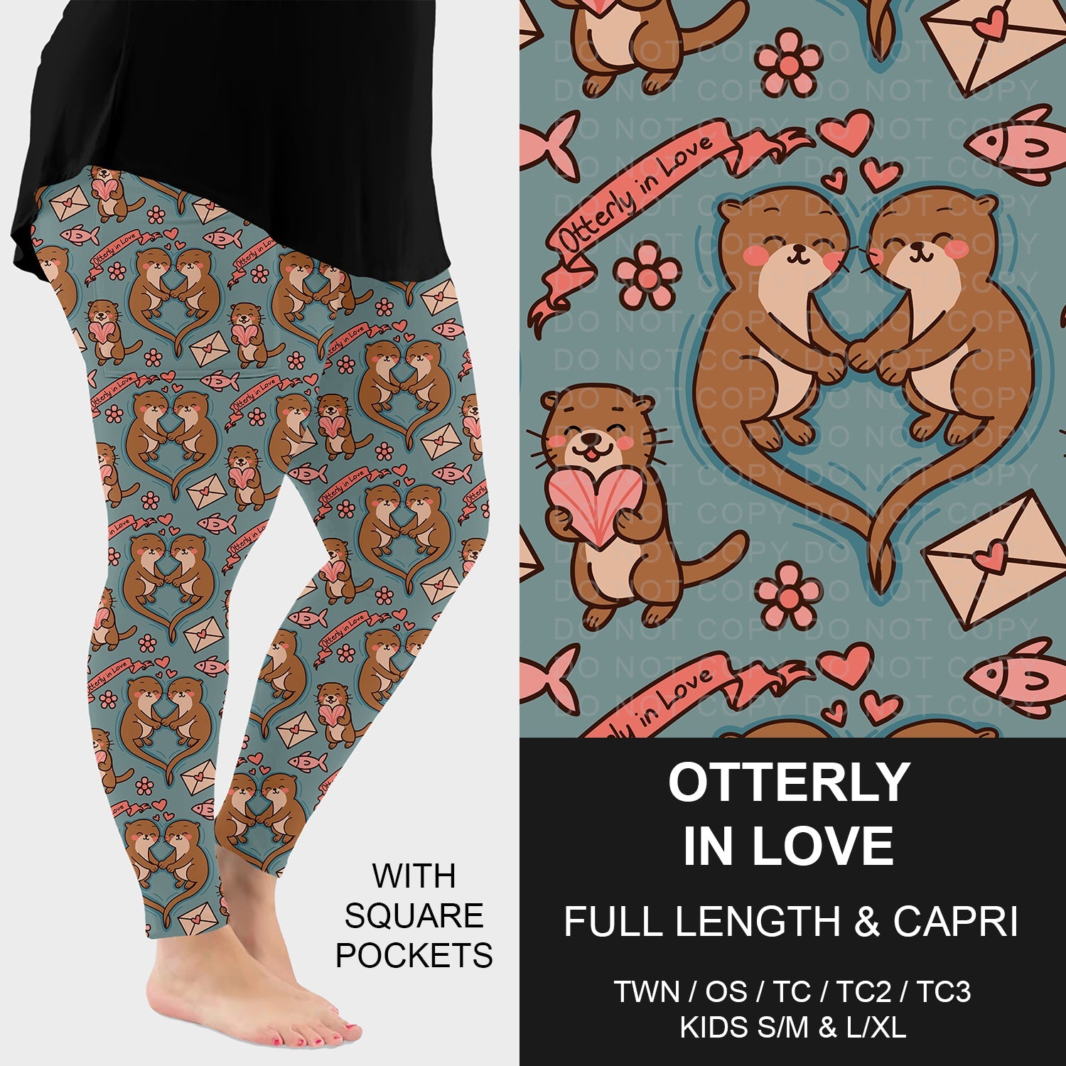 B263 - Preorder Otterly in Love Leggings w/ Pockets (Closes 11/30. ETA: late Jan.)