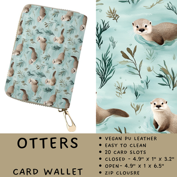 Batch #460 - Zip It Collection - Closes 12/5 - ETA late Jan - Otters Card Wallet