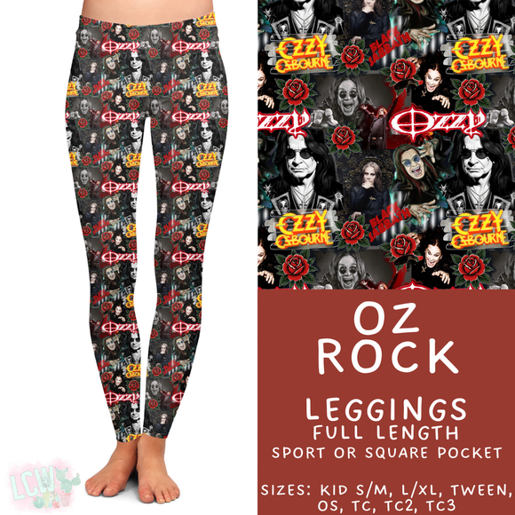 Ready to Ship - Oz Rock Full Length Leggings - Sport Pocket TC & Square Pocket OS