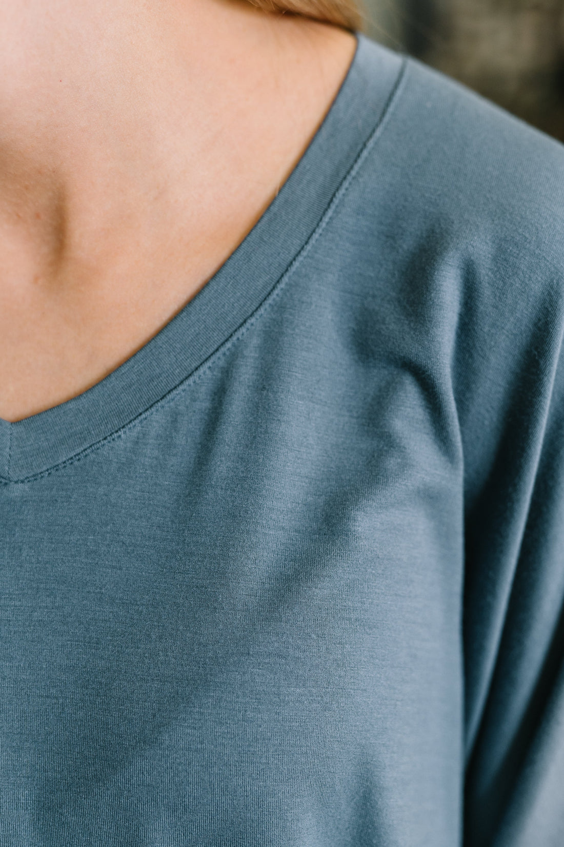 Ol' Reliable Top and Bottom Lounge Set in Dusty Blue