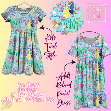 Old Tale - Adult & Kids - Magical Tea Dress Run- Preorder Closing 1/29