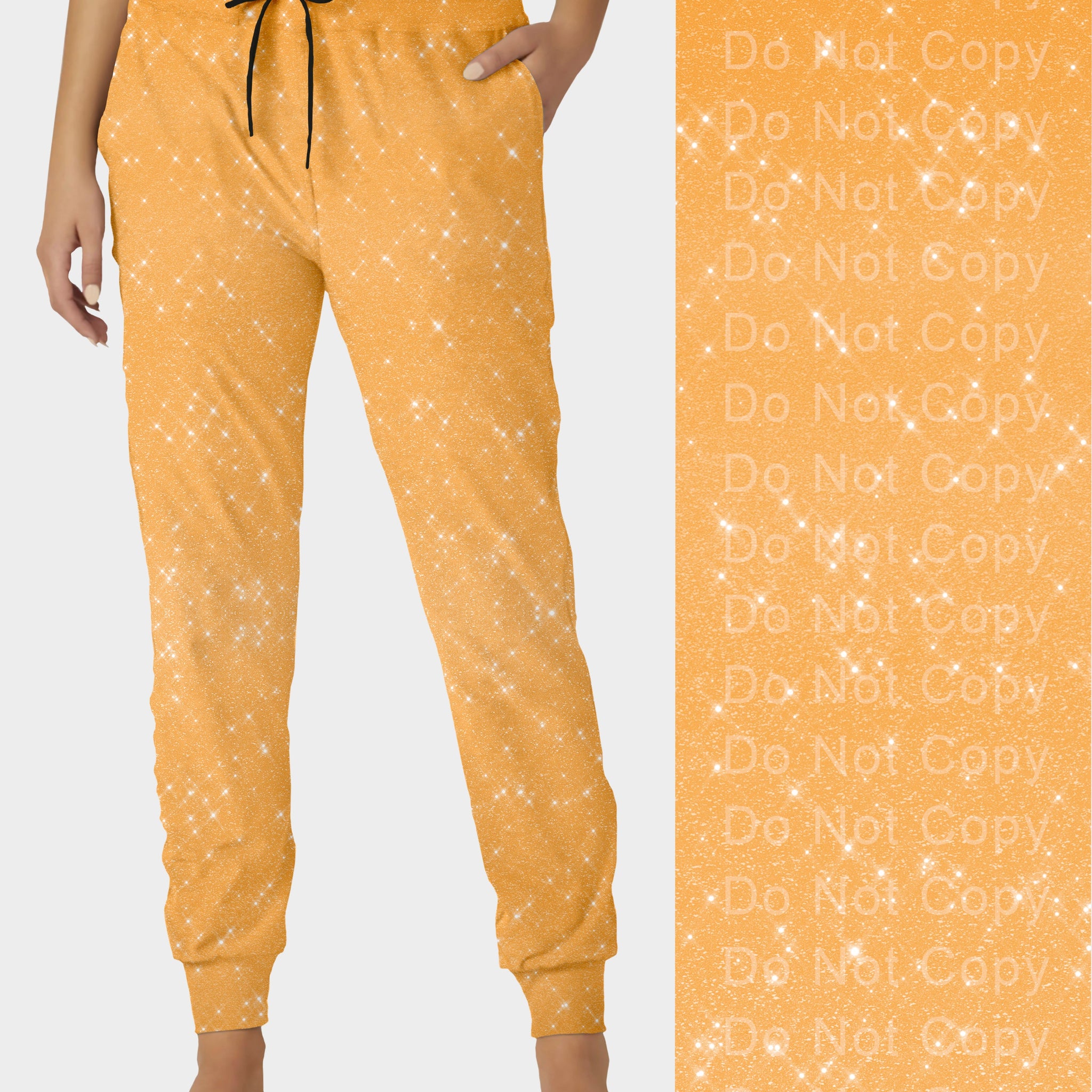 RTS - Orange Sparkle Joggers
