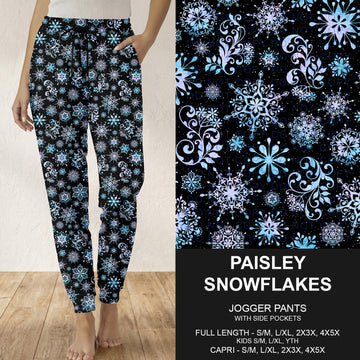 B312 - Preorder Paisley Snowflakes Joggers (Closes 9/13. ETA: mid Nov.)