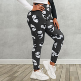 Panda Print Gray Leggings