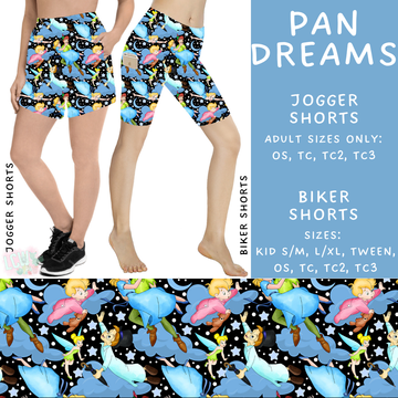 Ready To Ship - Pan Dreams Biker Shorts - TC