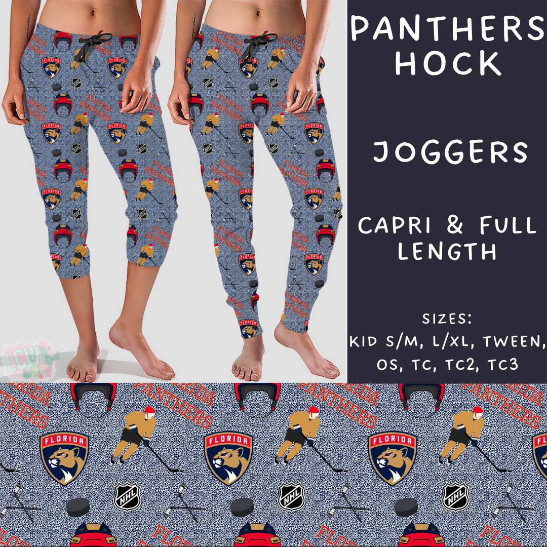 Batch #243 - Hockey - Closes 11/25 - ETA mid Jan - Panthers Hock Full and Capri Length Joggers