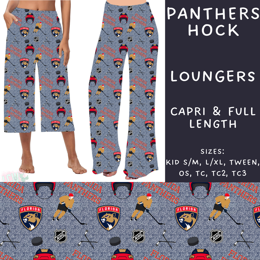 Batch #243 - Hockey - Closes 11/25 - ETA mid Jan - Panthers Hock Capri and Full Length Loungers