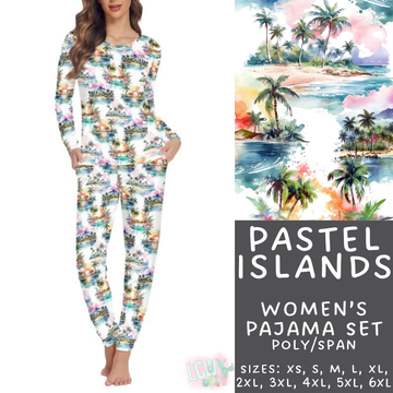 Batch #344 - Family Pajama Party - Closes 5/23 - ETA late July - Pastel Islands Women's Pajama Set