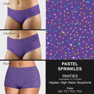 B306 - Preorder Pastel Sprinkles Panties (Closes 8/07. ETA mid October)