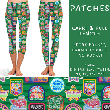 Batch #224 - Cookie Dealer 2 - Closes 10/28 - ETA mid Dec - Patches Full and Capri Length Leggings