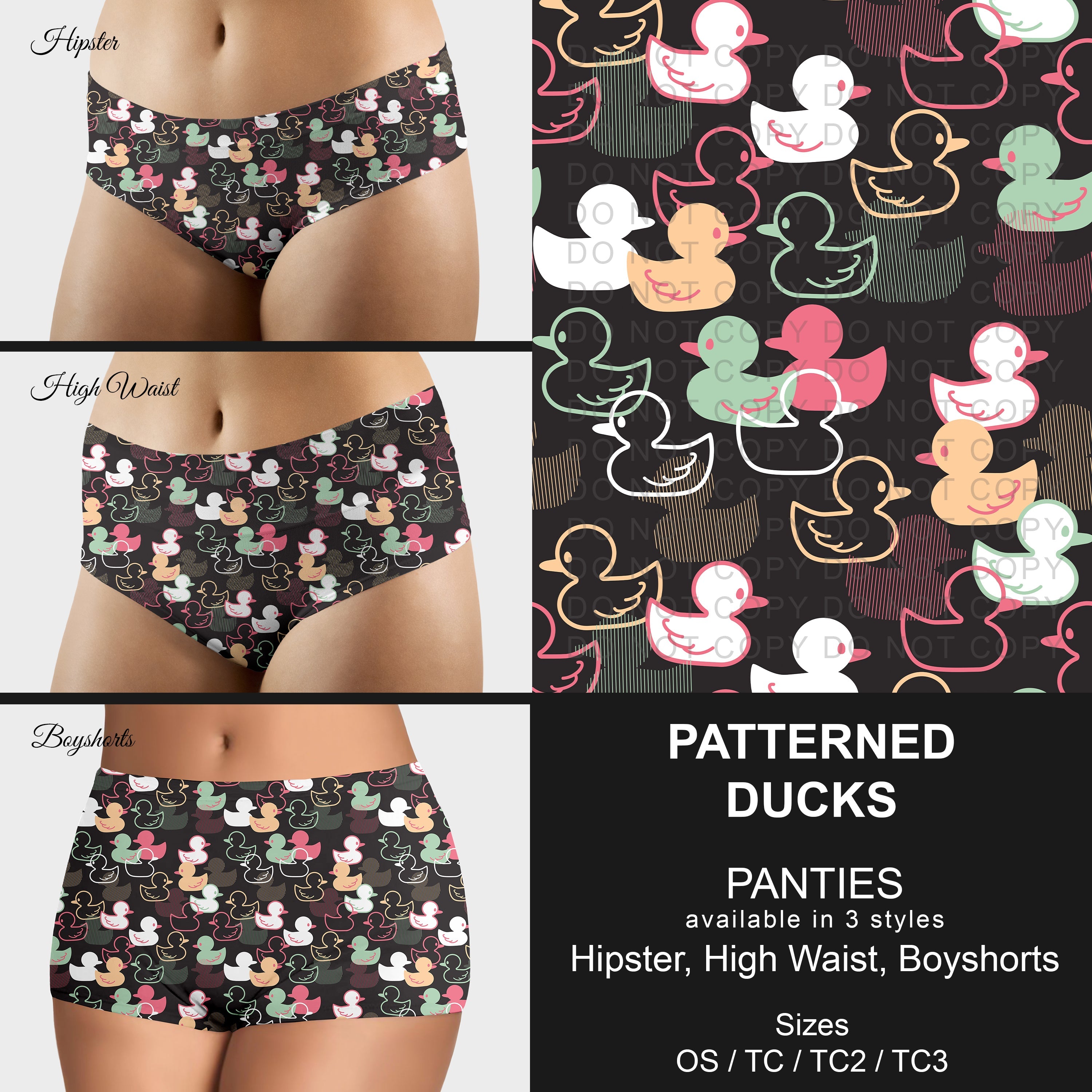 B306 - Preorder Patterned Ducks Panties (Closes 8/07. ETA mid October)