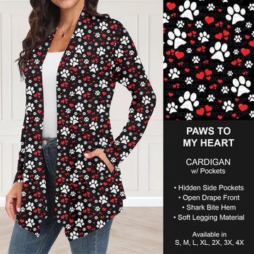 B263 - Preorder Paws to My Heart Cardigan w/ Pockets (Closes 11/30. ETA: late Jan.)