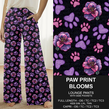 B309 - Preorder Paw Print Blooms Lounge Pants (Closes 8/23. ETA: late Oct.)