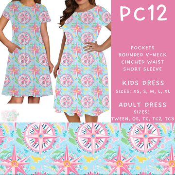 Batch #311 - Preppy Coastal - Closes 3/27 - ETA late May - PC12 Adult & Kids Dresses