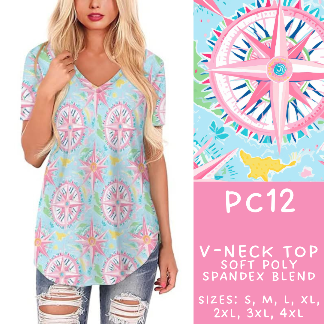 Batch #311 - Preppy Coastal - Closes 3/27 - ETA late May - PC12 V-Neck Tee