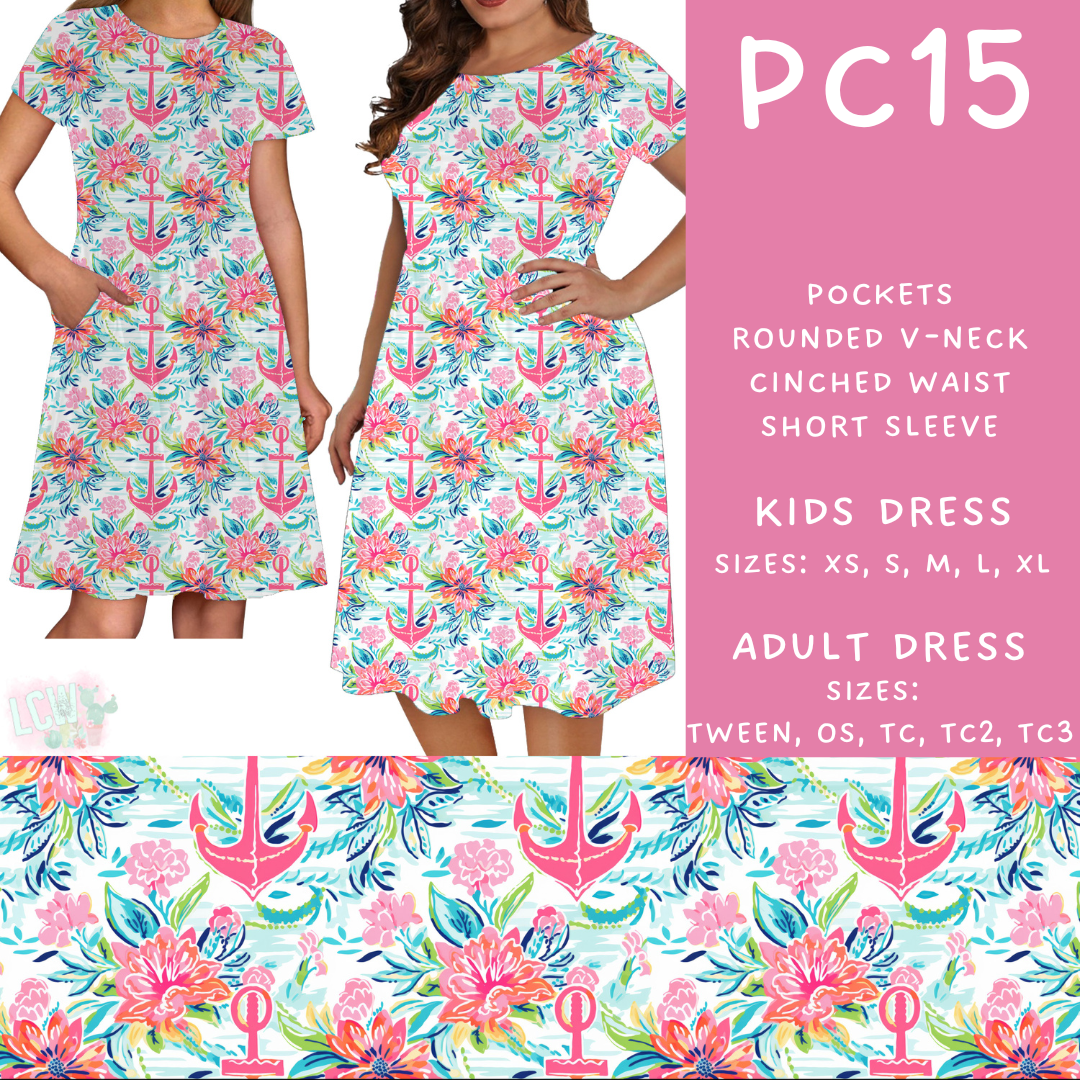 Batch #311 - Preppy Coastal - Closes 3/27 - ETA late May - PC15 Adult & Kids Dresses