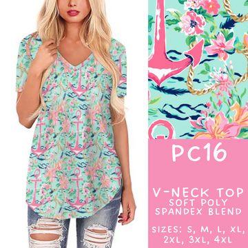 Batch #311 - Preppy Coastal - Closes 3/27 - ETA late May - PC16 V-Neck Tee