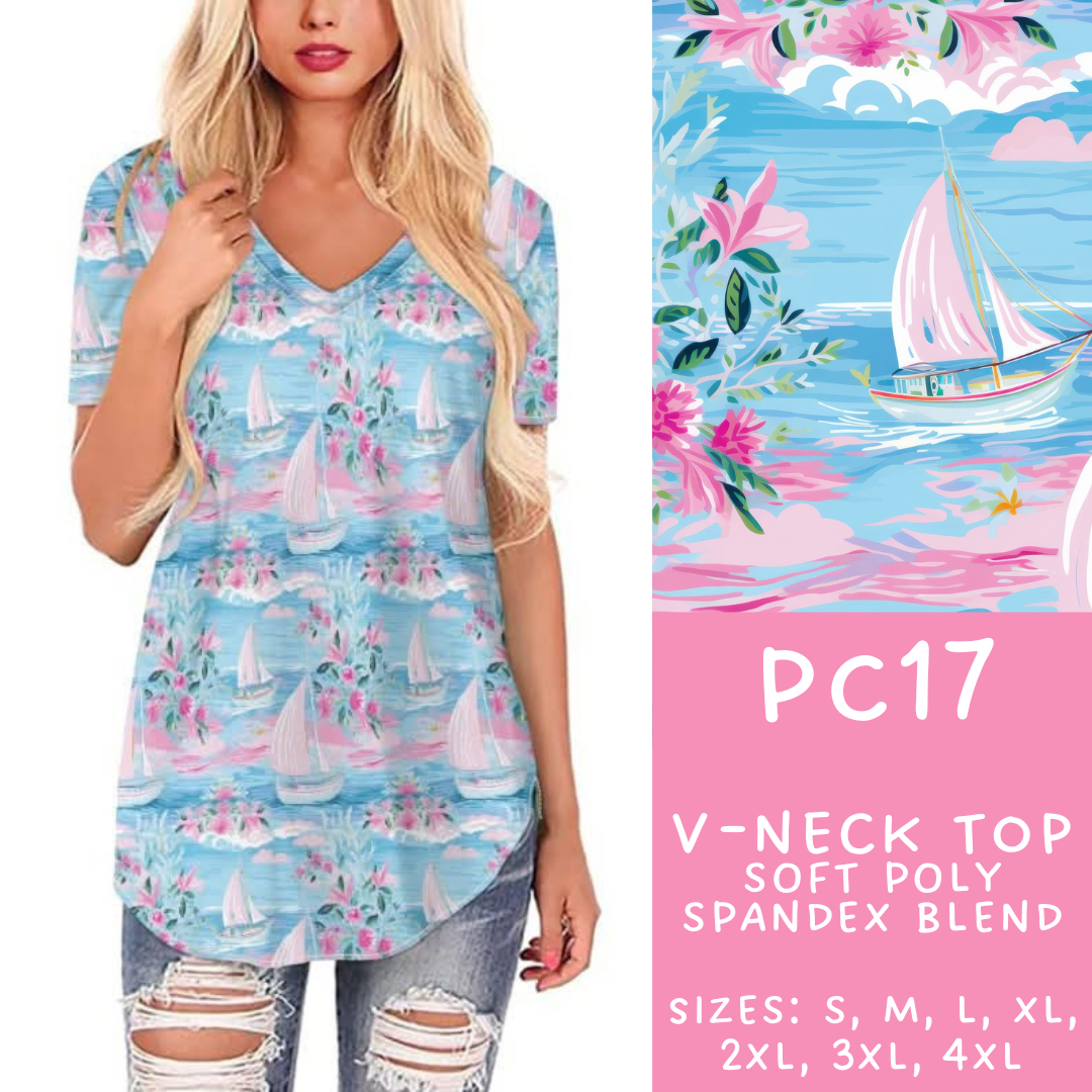 Batch #311 - Preppy Coastal - Closes 3/27 - ETA late May - PC17 V-Neck Tee