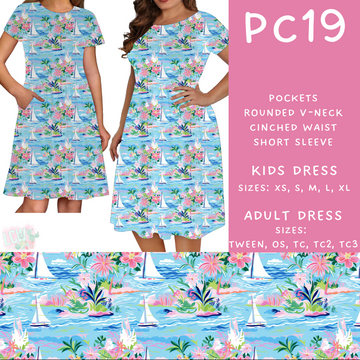 Batch #311 - Preppy Coastal - Closes 3/27 - ETA late May - PC19 Adult & Kids Dresses