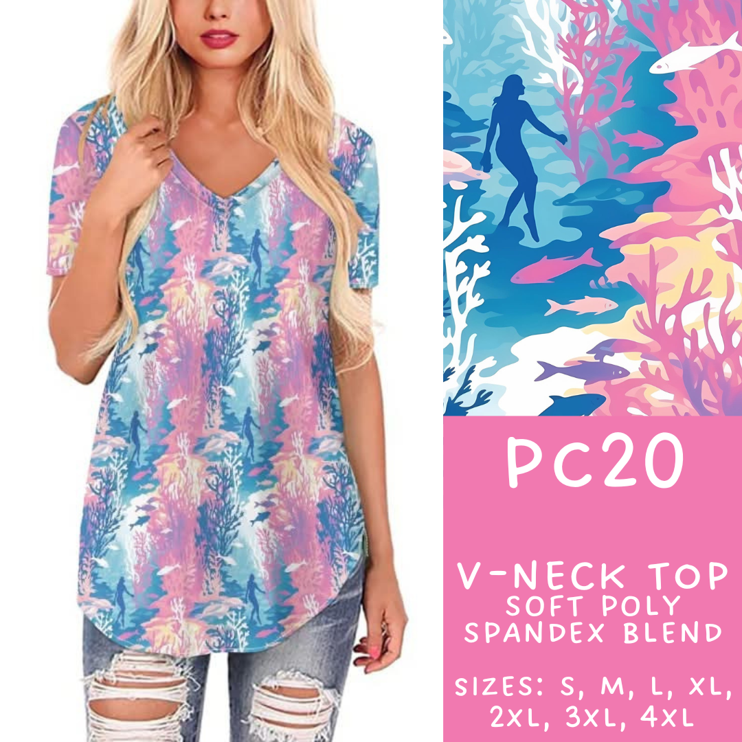 Batch #311 - Preppy Coastal - Closes 3/27 - ETA late May - PC20 V-Neck Tee