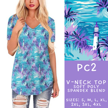 Batch #311 - Preppy Coastal - Closes 3/27 - ETA late May - PC2 V-Neck Tee