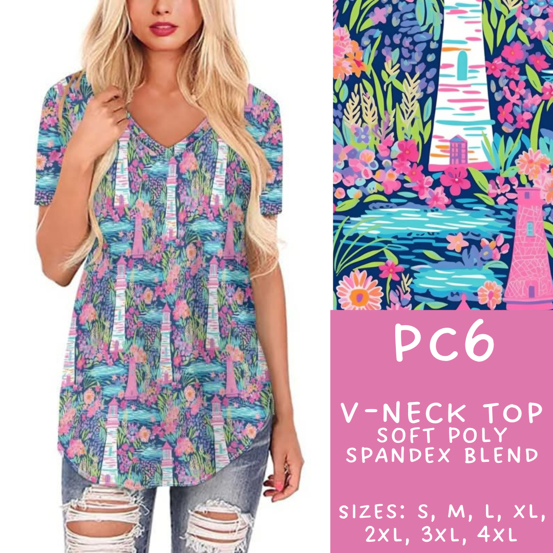 Batch #311 - Preppy Coastal - Closes 3/27 - ETA late May - PC6 V-Neck Tee