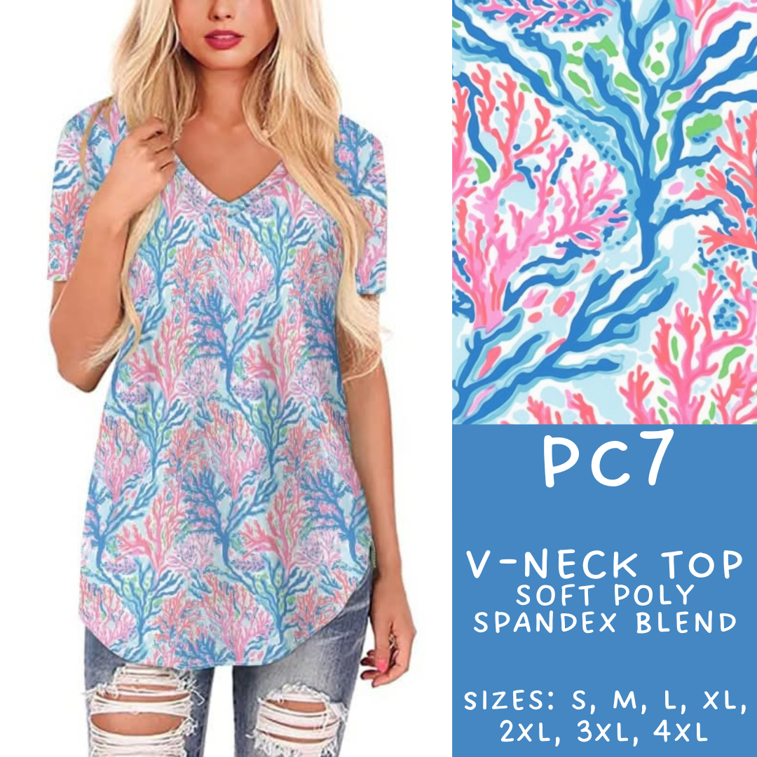 Batch #311 - Preppy Coastal - Closes 3/27 - ETA late May - PC7 V-Neck Tee