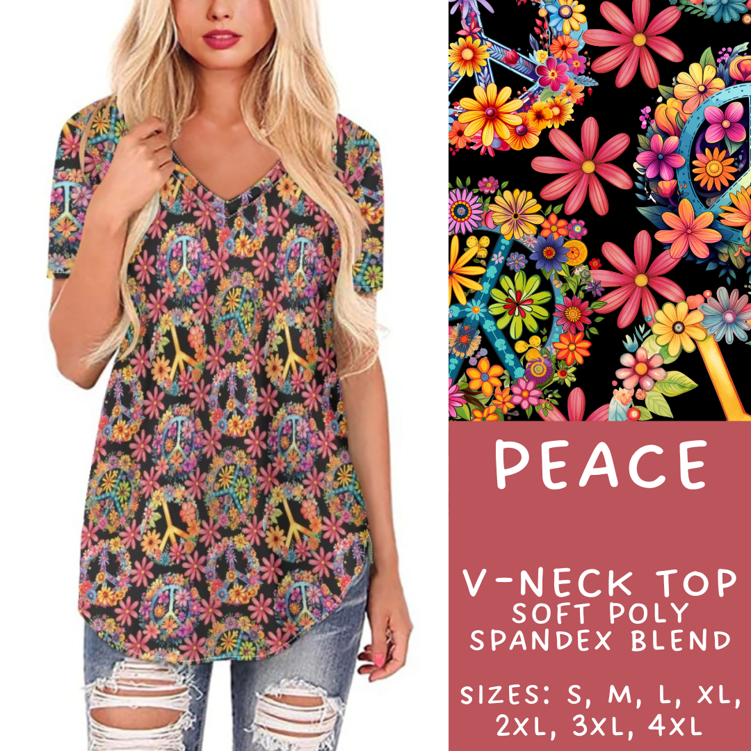 Batch #274 - Fun Run 7 - Closes 1/22 - ETA late March - Peace V-Neck Tee