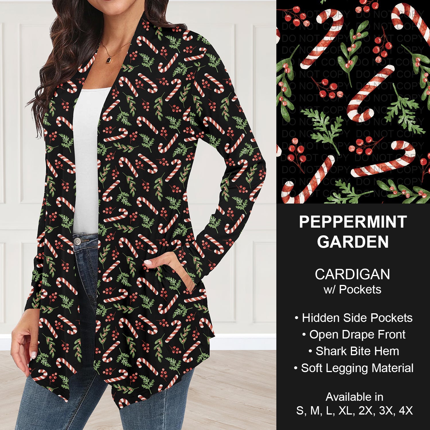 B303 - Preorder Peppermint Garden Cardigan w/ Pockets (Closes 7/26. ETA: early Oct.)