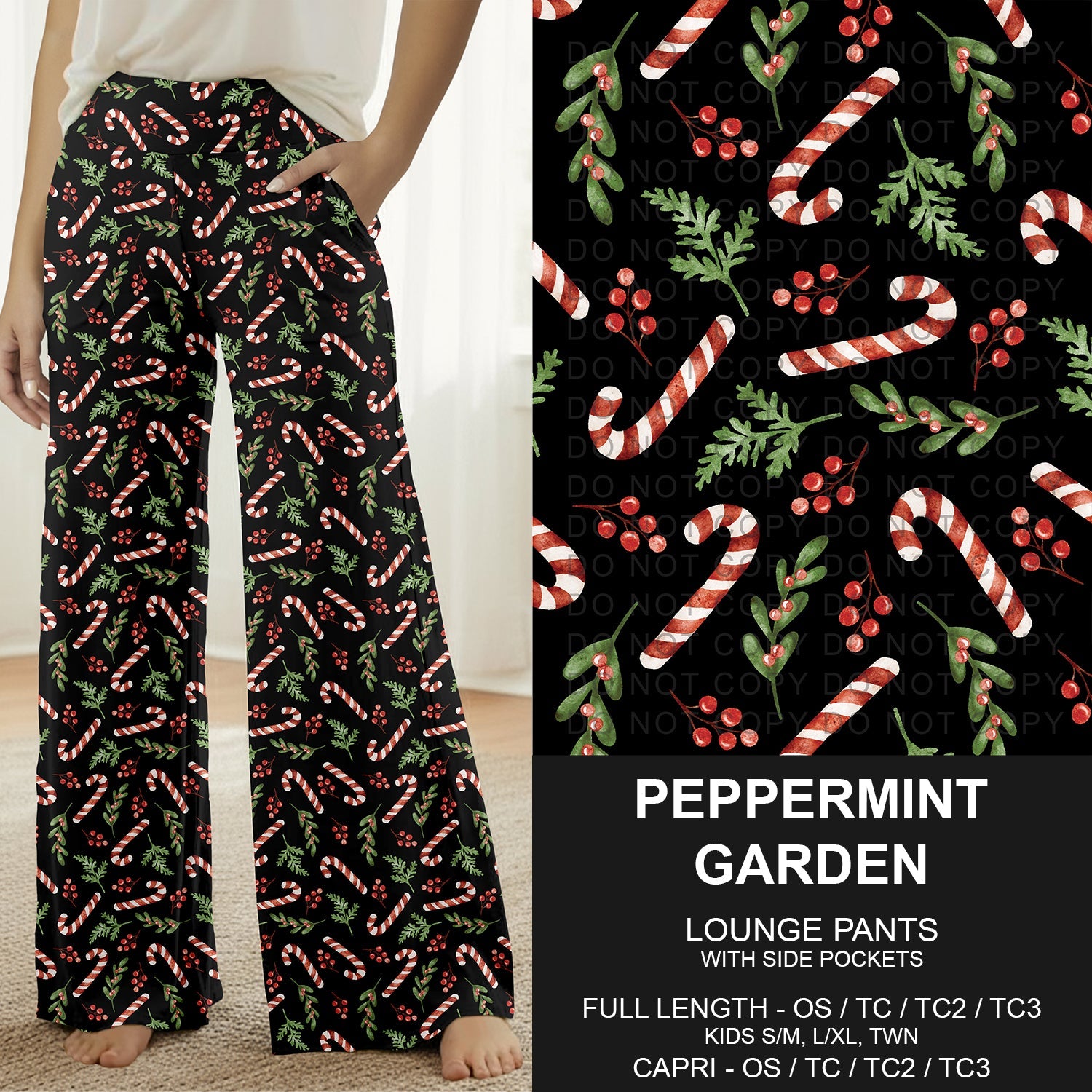B303 - Preorder Peppermint Garden Lounge Pants (Closes 7/26. ETA: early Oct.)
