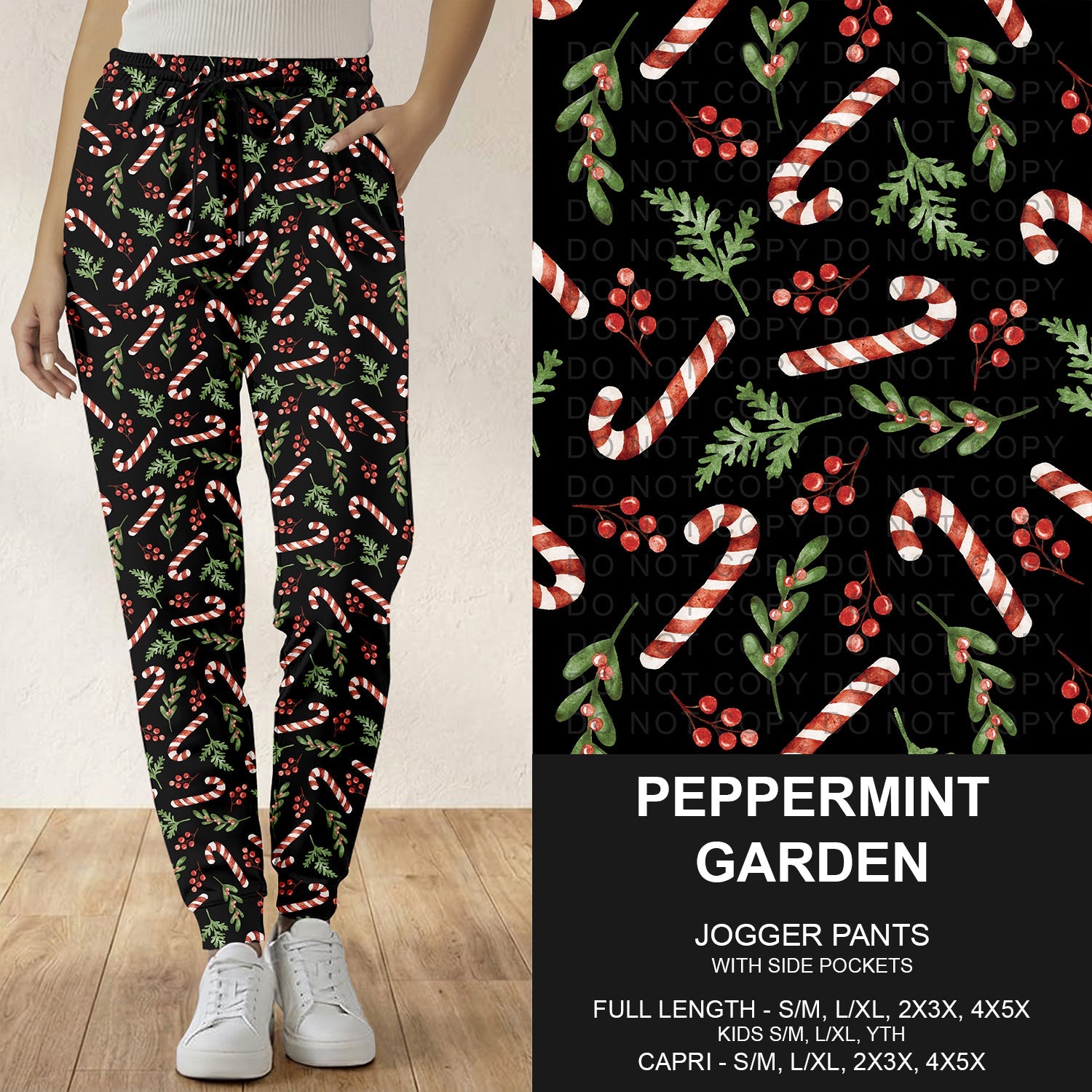 B303 - Preorder Peppermint Garden Joggers (Closes 7/26. ETA: early Oct.)