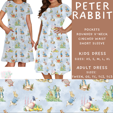 Batch #456 - Storybook Collection 4 - Closes 11/28 - ETA late Jan - Peter Rabbit Womens & Girls Dress