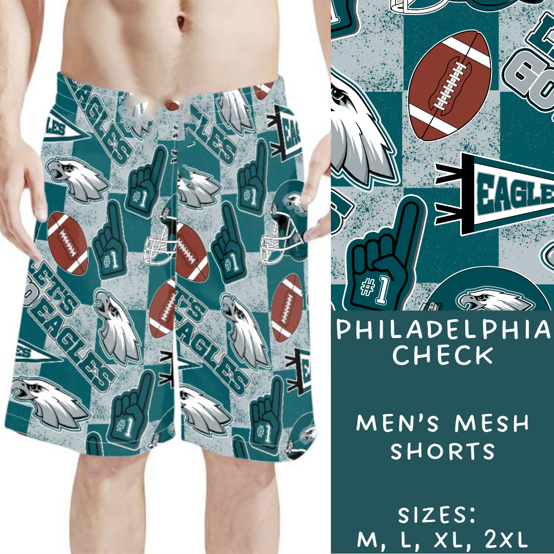 Batch #211 - Men's Shorts - Closes 10/7 - ETA mid/late Nov - Philadelphia Check Men's Shorts