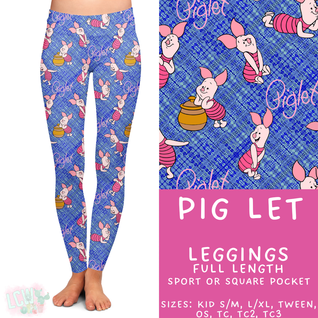 Ready to Ship - Pig Let Full Length Leggings - Sport Pocket TC & TC2 - Square Pocket OS