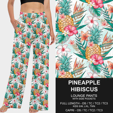 B228 - Preorder Pineapple Hibiscus Lounge Pants (Closes 5/11. ETA: late July)