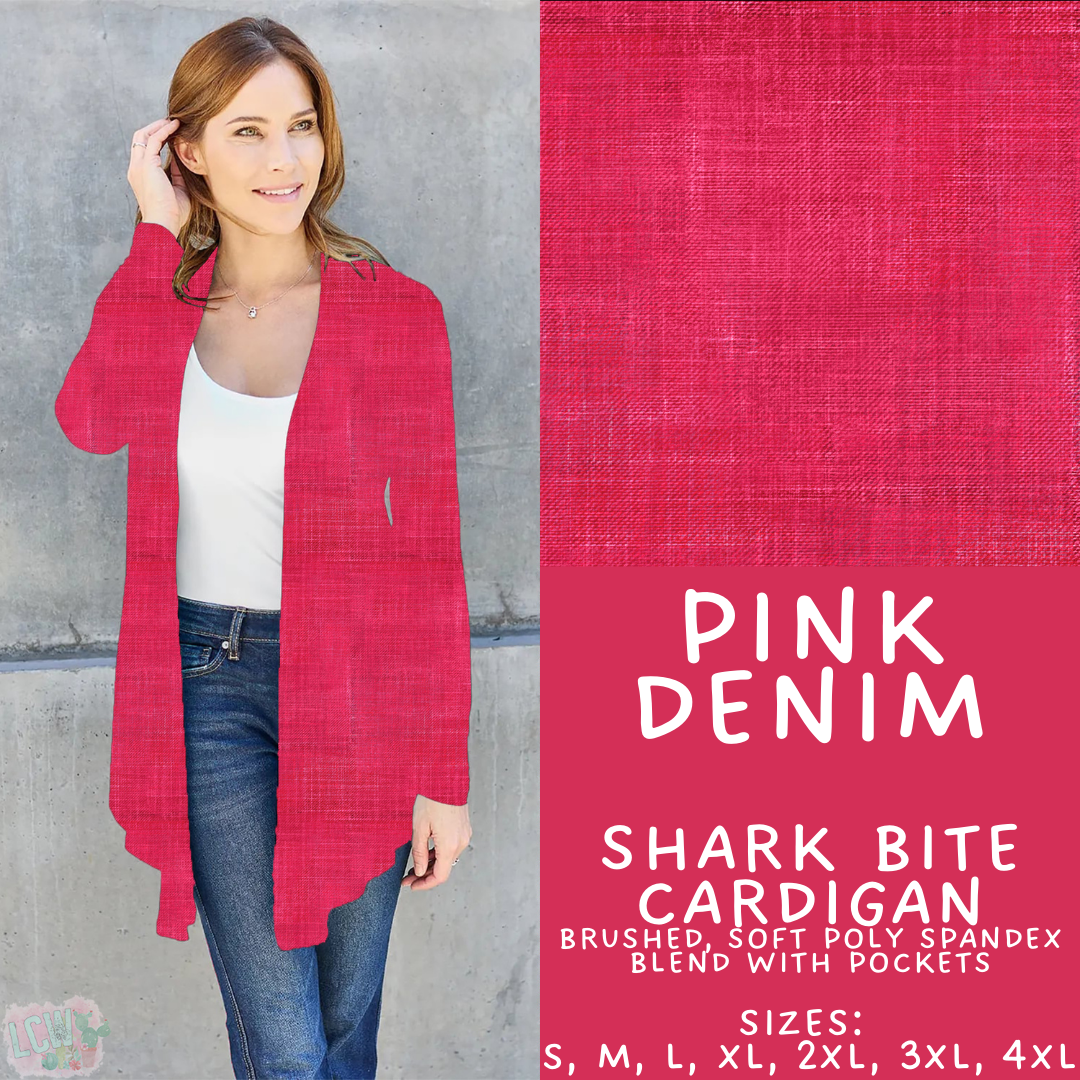Batch #481 - Colorful Denim - Closes 1/26 - ETA late March - Pink Denim Cardigan