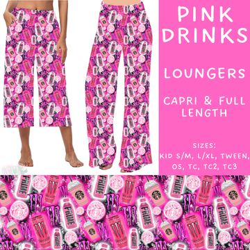 Batch #209 - Fun Run 5 - Closes 10/2 - ETA mid Nov - Pink Drinks Capri and Full Length Loungers