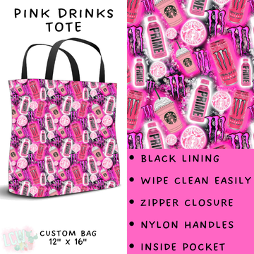 Batch #209 - Fun Run 5 - Closes 10/2 - ETA mid Nov - Pink Drinks Tote