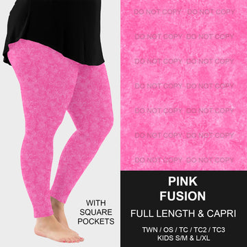 B216 - Preorder Pink Fusion Leggings w/ Pockets (Closes 3/09. ETA: late May)