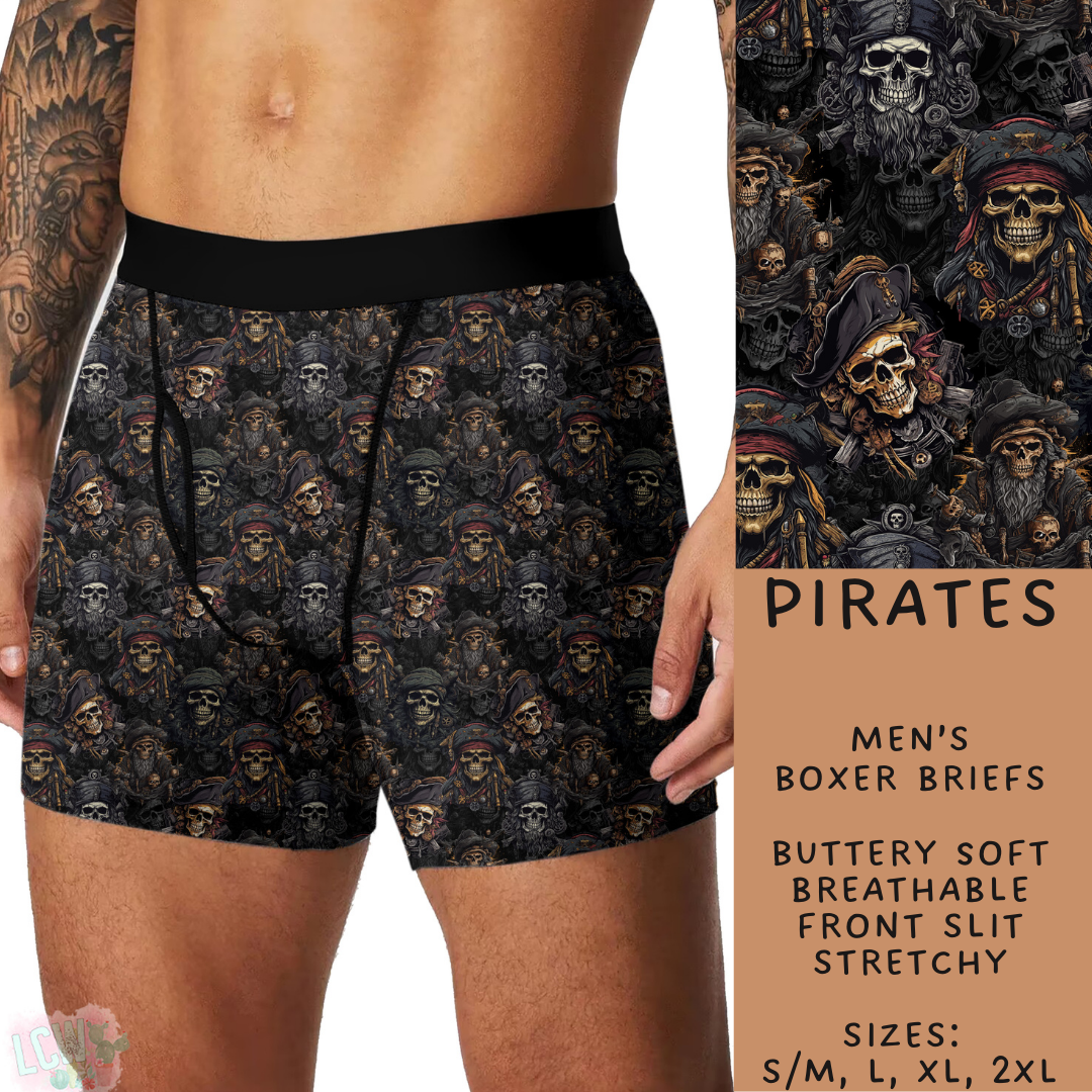 Batch #244 - Comfortable Underwear 2 - Closes 11/27 - ETA mid/late Jan - Pirates Men's Boxer Briefs